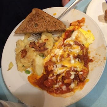 Tom's - Mexican omelette (made with chipotle chicken) - Diners Near Me - Brooklyn, New York Tom's - Mexican omelette (made with chipotle chicken) - Diners Near Me - Brooklyn, New York