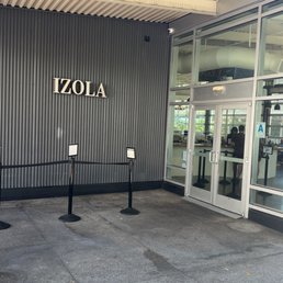 Exterior outside entrance of Izola - San Diego, California Exterior outside entrance of Izola - San Diego, California