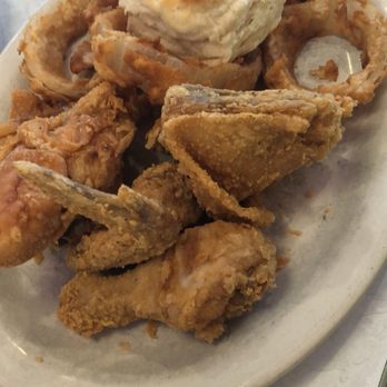 Midnight Diner - 1/2 chicken with 4 cheese mac and cheese and onion rings. - Diners Near Me - Charlotte, North Carolina Midnight Diner - 1/2 chicken with 4 cheese mac and cheese and onion rings. - Diners Near Me - Charlotte, North Carolina