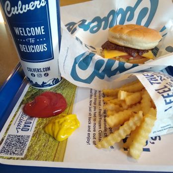 Culver's - Single butterburger, fries and a drink. - Fast Food Near Me - Florence, Kentucky