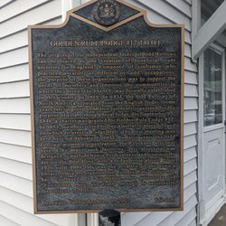 Golden Rule Lodge Historical Marker - Golden Rule Lodge Historical Marker, Milton