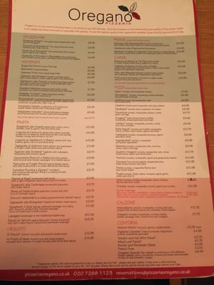 Menu photo 2 Pizzeria Oregano London, XGL