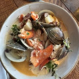 Maine lobster and clam chowder Maine lobster and clam chowder