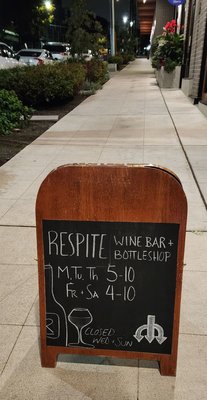 RESPITE Wine Bar + Bottle Shop by null