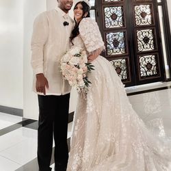 Mr and Mrs Azubukie love there outfit.