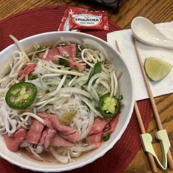 Pho Hung Vuong & Grill - Pho with rare steak. - Vietnamese Near Me - Tustin, California