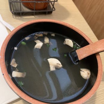 Tokyo House - Soup that comes with hibachi plate (mushroom soup ?) - Japanese Near Me - Princeton, Texas