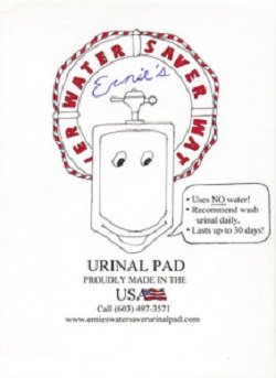 Slide of Ernie's Urinal Pad