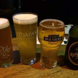 Craft beers and ciders