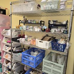 Lots of items to choose from to craft with. This section $10 sitting fee plus cost of supplies
