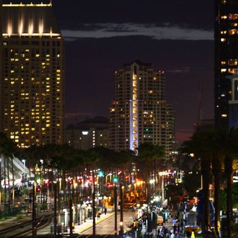 Convention Center Stairs - Nightlife from the pedestrian bridge at Harbor Dr. - Local Flavor Near Me - San Diego, California Convention Center Stairs - Nightlife from the pedestrian bridge at Harbor Dr. - Local Flavor Near Me - San Diego, California