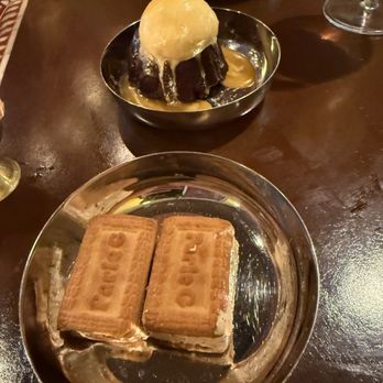 Ghee - (Front) Chai Ice Cream Sandwiches, (Back) Sticky Date Cake - Indian Near Me - Atlanta, Georgia Ghee - (Front) Chai Ice Cream Sandwiches, (Back) Sticky Date Cake - Indian Near Me - Atlanta, Georgia