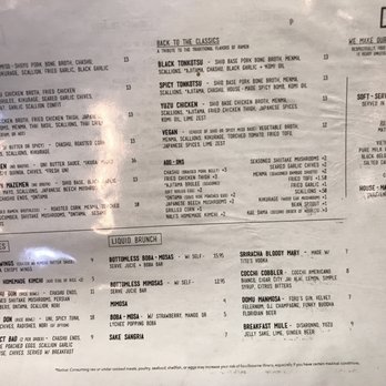 DOMU - Menu. Soft serve ice cream flavor of the day is Vietnamese coffee which I have to save room for. - Ramen Near Me - Orlando, Florida DOMU - Menu. Soft serve ice cream flavor of the day is Vietnamese coffee which I have to save room for. - Ramen Near Me - Orlando, Florida