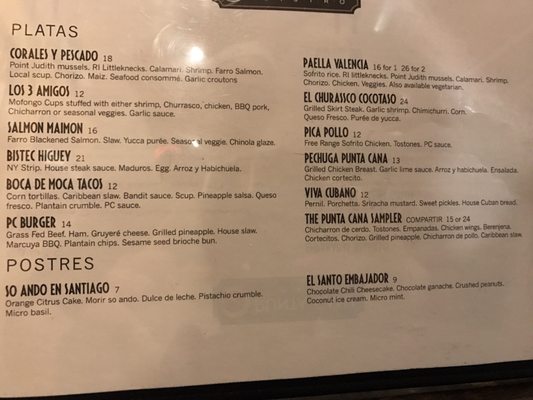 Menu photo 3 Punta Cana Bistro Providence, RI