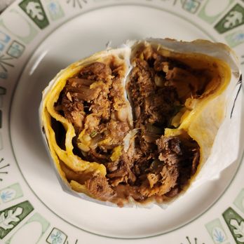 Yuca's - Conchinita Pibil Burrito. - Mexican Near Me - Los Angeles, California
