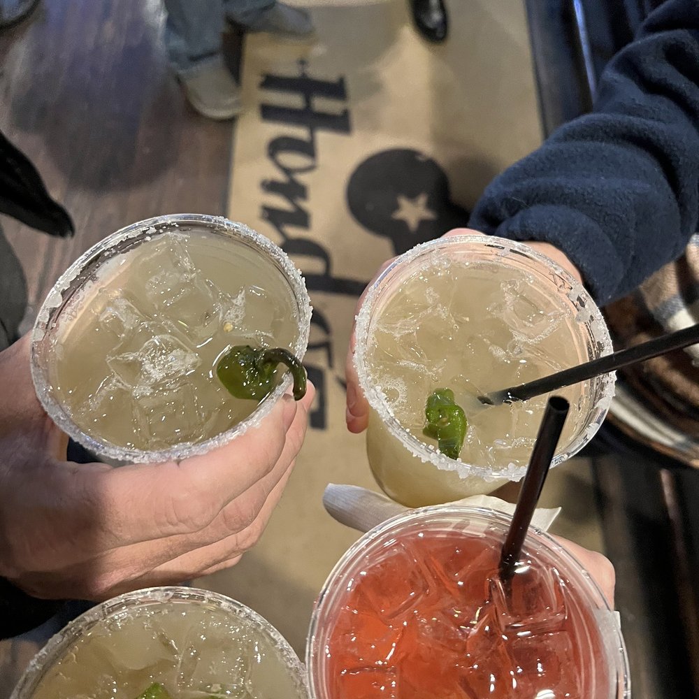 Hondo's - Jalapeño margaritas and  A very heavy pour of Tito's with a splash of cranberry. - Bars Near Me - Fredericksburg, Texas