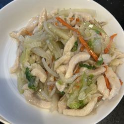 Panda Cafe - This is their chicken chow mein. If you are expecting fried noodles with chicken, that's not how they make it.