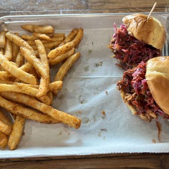 Texas Tail Distillery - Pulled pork sliders and fries - Distilleries Near Me - Galveston, Texas Texas Tail Distillery - Pulled pork sliders and fries - Distilleries Near Me - Galveston, Texas