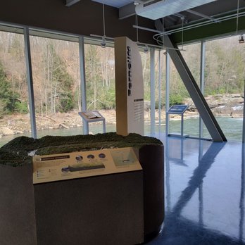Ohiopyle State Park - Great glass walled space in the Visitor Center exhibit provides a good view of the falls - Parks Near Me - Ohiopyle, Pennsylvania Ohiopyle State Park - Great glass walled space in the Visitor Center exhibit provides a good view of the falls - Parks Near Me - Ohiopyle, Pennsylvania