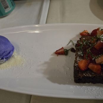 La Baja - Mole brownie and ube ice cream - Mediterranean Near Me - Ambler, Pennsylvania