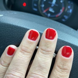 Basic manicure with gel. Basic manicure with gel.
