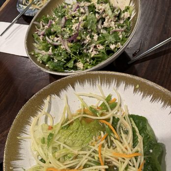 Siam Station - S2. Papaya Pok Pok Salad, S1. Larb Chicken Salad - Thai Near Me - Cupertino, California