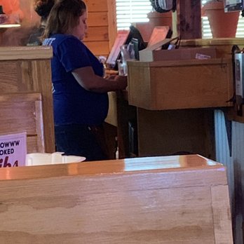 Texas Roadhouse - Waitress texting while we lack service - Steakhouses Near Me - Irving, Texas