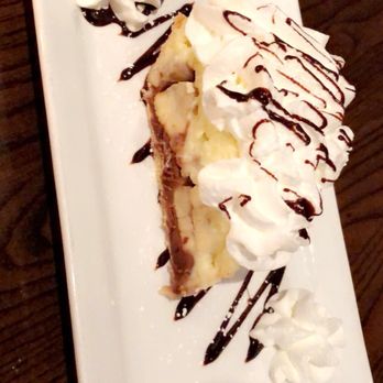 Little Goose - Banana Custard Pie with chocolate layered bottom and whipped cream. - Breakfast & Brunch Near Me - Fairfield, Connecticut Little Goose - Banana Custard Pie with chocolate layered bottom and whipped cream. - Breakfast & Brunch Near Me - Fairfield, Connecticut