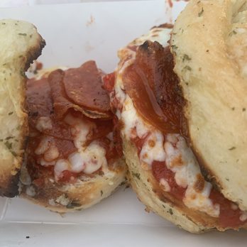 Rollin' Dough - Pizza Sliders (Two for $9). - Food Trucks Near Me Rollin' Dough - Pizza Sliders (Two for $9). - Food Trucks Near Me