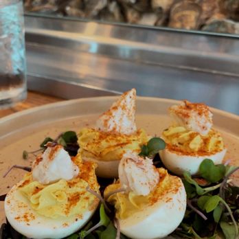 Matt's Fish Camp Lewes - Crab deviled eggs. - Seafood Near Me - Lewes, Delaware Matt's Fish Camp Lewes - Crab deviled eggs. - Seafood Near Me - Lewes, Delaware