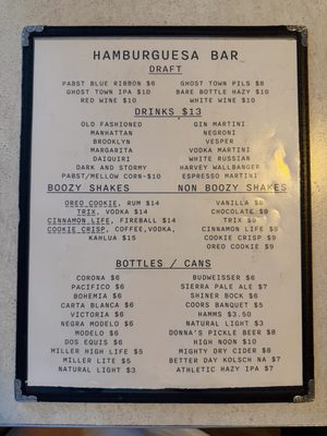 Menu photo 3 Hamburguesa Bar San Francisco, CA Menu photo 3 Hamburguesa Bar San Francisco, CA