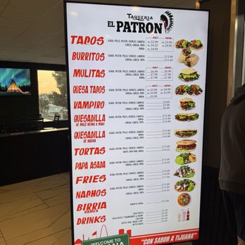 El Patron Taqueria - Menú - Mexican Near Me - San Marcos, California El Patron Taqueria - Menú - Mexican Near Me - San Marcos, California