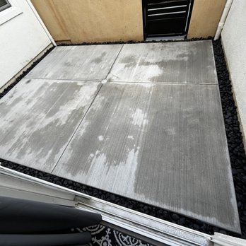 A3 Painters - a concrete patio with black pebbles - Painters Near Me - Las Vegas, Nevada
