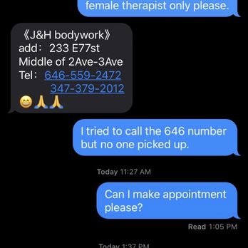 J & H Body Work - Massage Near Me - New York, New York
