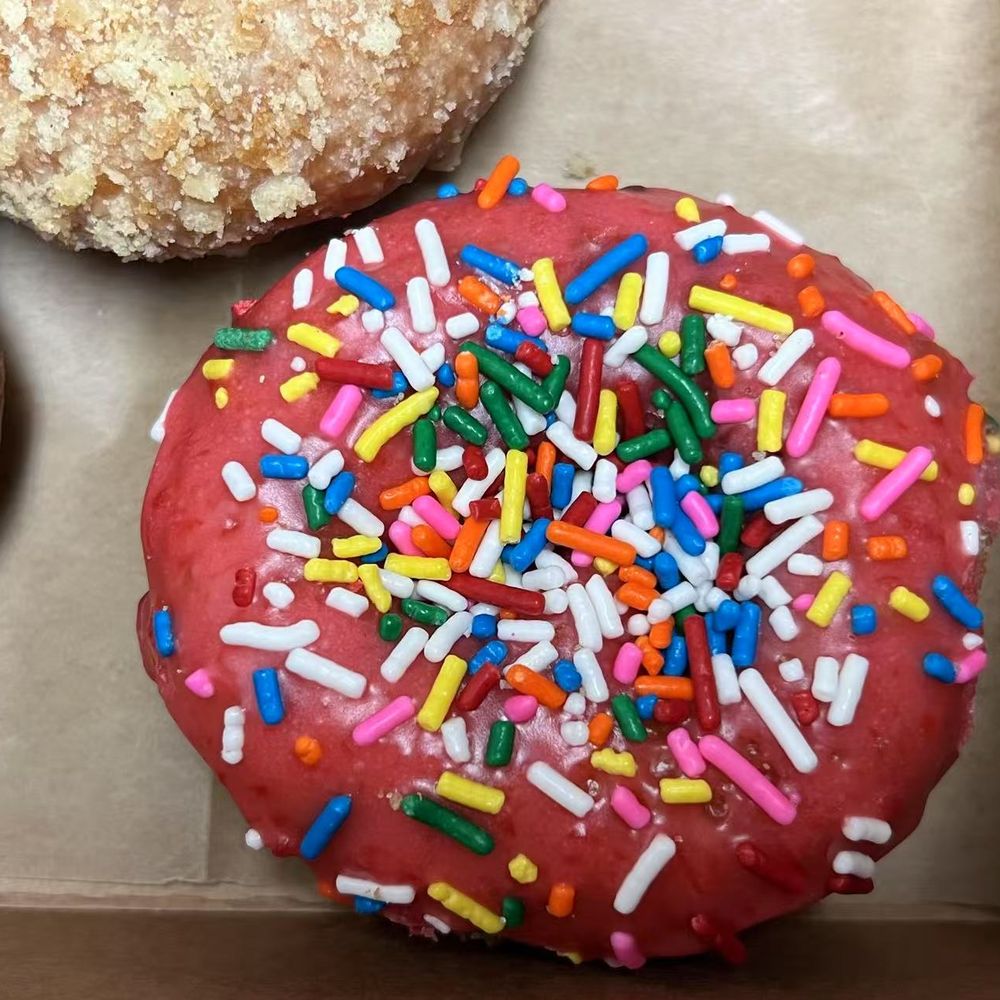 Primo's Donuts - Cherry Cake Sprinkles $2.95 - Donuts Near Me - Los Angeles, California Primo's Donuts - Cherry Cake Sprinkles $2.95 - Donuts Near Me - Los Angeles, California