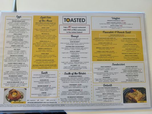 Menu photo 1 Toasted Del Mar San Diego, CA Menu photo 1 Toasted Del Mar San Diego, CA