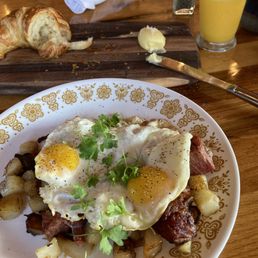 The Ark - Breakfast: corned beef hash - food, waffles - Seafood Near Me - Deer Isle, Maine