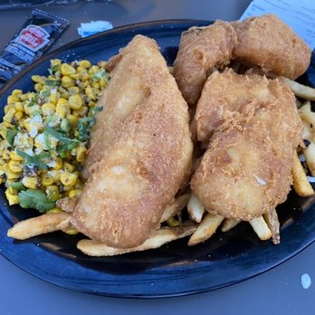 OC Fish Grill - Fish n chips w corn - Seafood Near Me - Irvine, California OC Fish Grill - Fish n chips w corn - Seafood Near Me - Irvine, California
