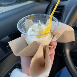 Aggie Ice Cream - Peach Cobbler - Mini Scoop ~$3.