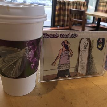 Bagel Mainea - Green mountain coffee and cute table marker. Blueberry and everything bagel. - Bagels Near Me - Augusta, Maine