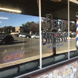 Retro Barbershop - Outside of shop.