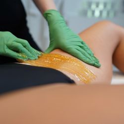 Bikini sugar hair removal