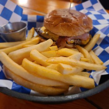 Reichenbach Hall - Bacon cheese burger w/ side of fries! - Bars Near Me - New York, New York Reichenbach Hall - Bacon cheese burger w/ side of fries! - Bars Near Me - New York, New York