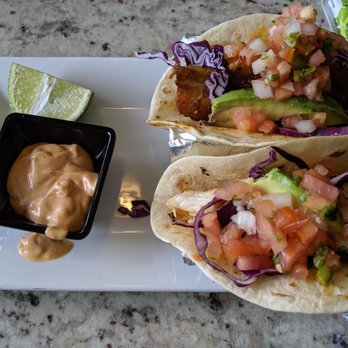 Campestre - Fish tacos with little taste and a unnecessary sweet Chipotle sauce... - Mexican Near Me - Lexington, Kentucky