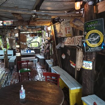 BO's Fish Wagon - Some of the tables inside - Seafood Near Me - Key West, Florida BO's Fish Wagon - Some of the tables inside - Seafood Near Me - Key West, Florida