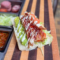 Riccotti's Sandwich Shop - Bacon, lettuce, tomato, ranch dressing, and avacado spread