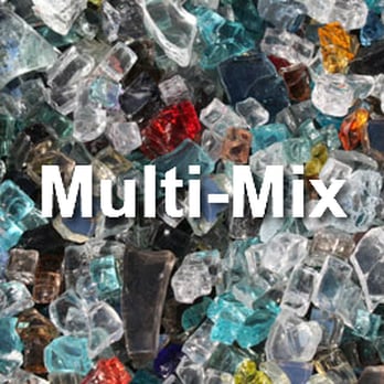 Moderustic - Multi Mix is a combination of various fireglass colors as well as fire crystals. - Home Decor Near Me - Rancho Cucamonga, California