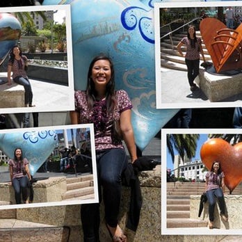 Union Square - Hearts in SF Project started since 2004 fundraiser for the General Hospital Fondation - Public Markets Near Me - San Francisco, California