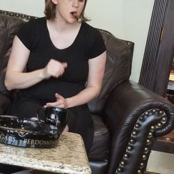 Michaels Tobacco of Euless - Jim, beautiful cocktail hostess enjoying a quality Cigar.