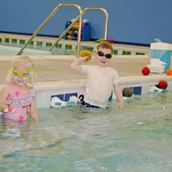 Little Fishes Swim School - Five students and two instructors insure each child receives a lot of individual attention.